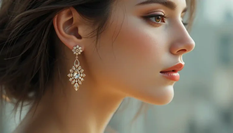 half face earrings dp for whatsapp